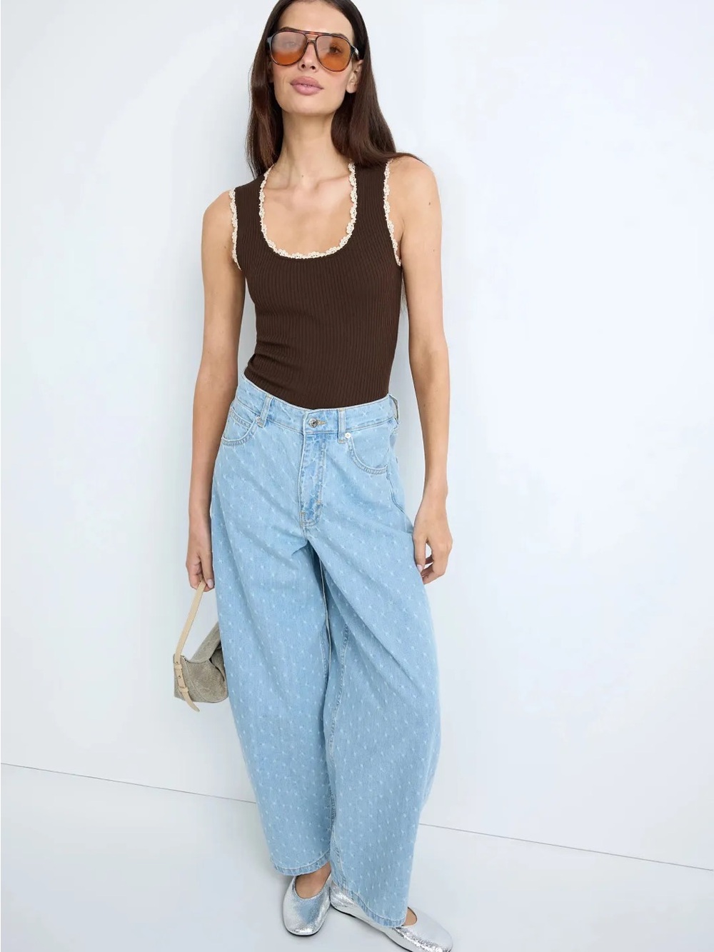 Sandro Belize Contrast Tank Top